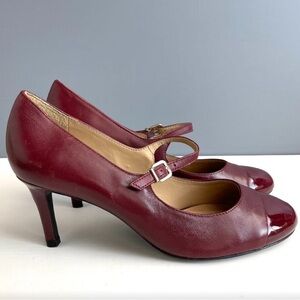 Antonio Melani burgundy Mary Jane pump